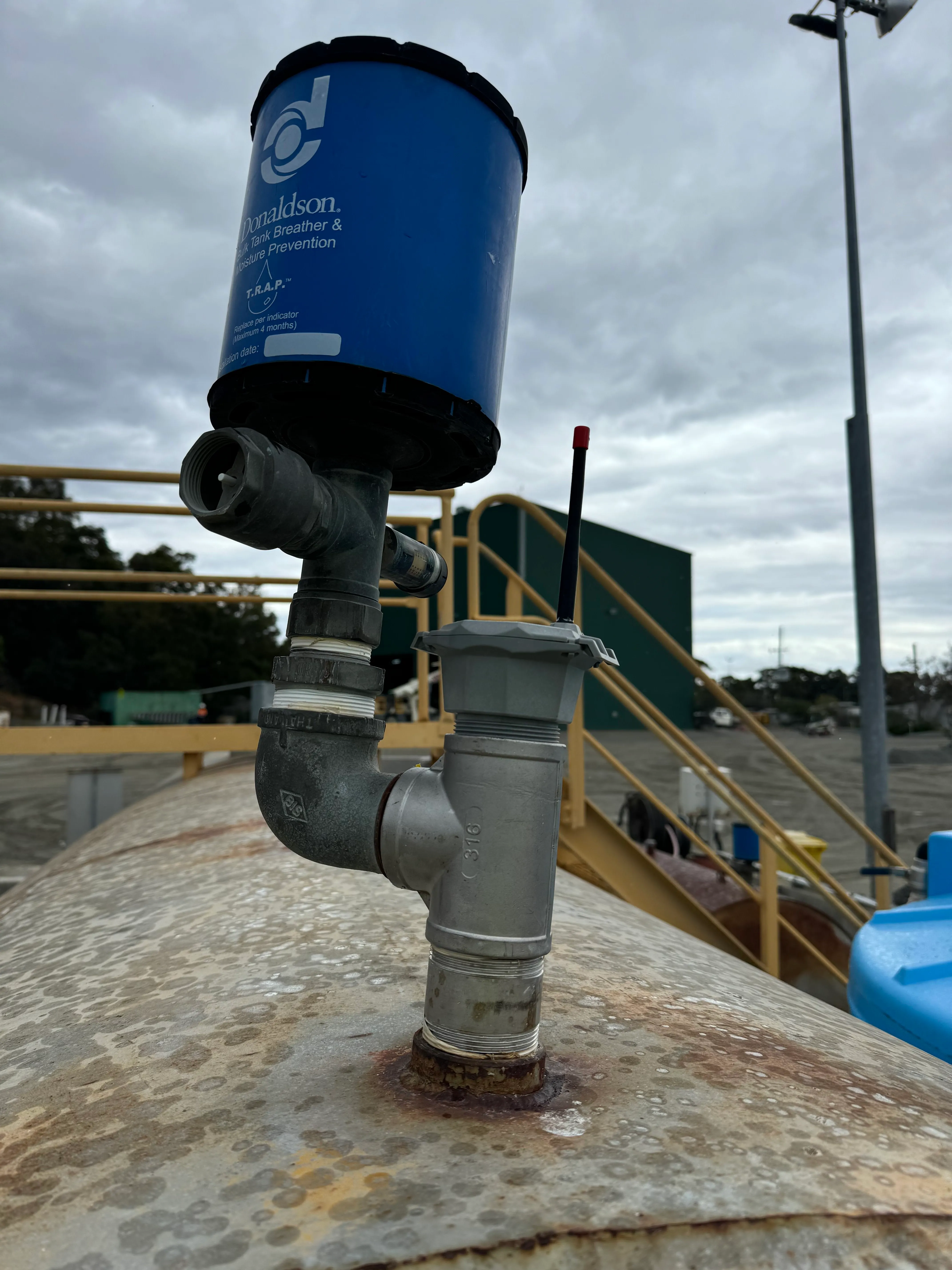 GAT monitoring unit installed on a customer's bulk tank