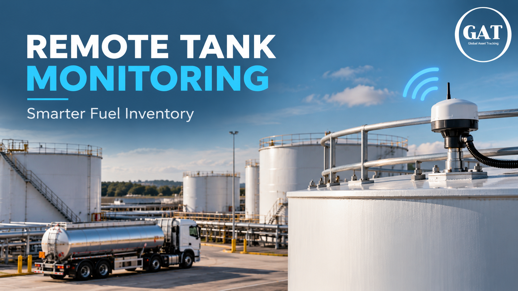 Remote tank monitoring for fuel and lubricant storage